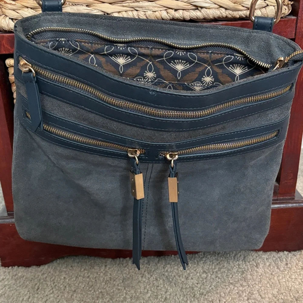 Spartina Gorgeous Gray-Blue Shoulder Bag